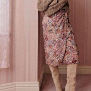 Sezane Kira Skirt Pastel Forest - Size 4